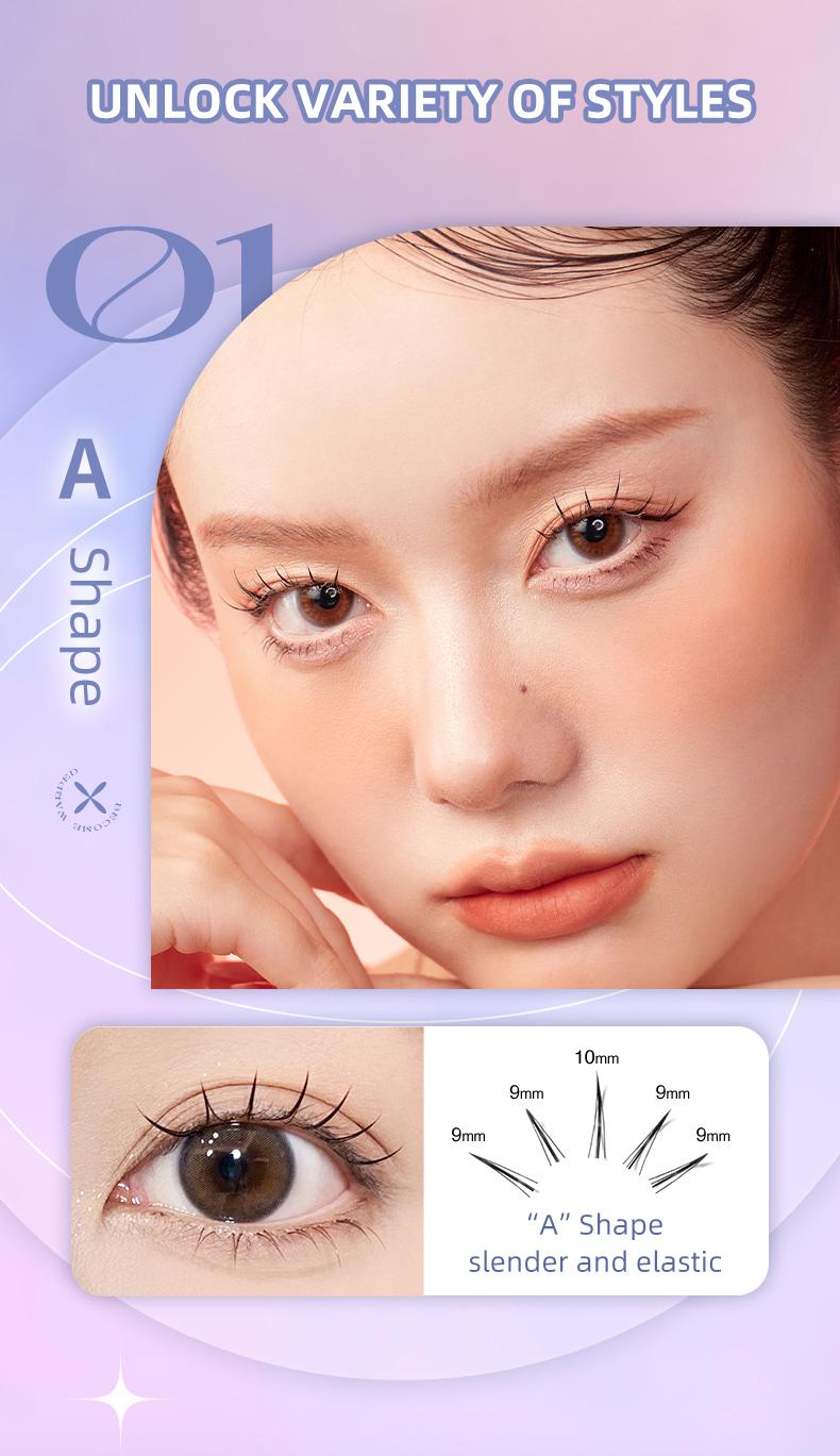Product Introduction of UKISS bulu mata kelompok individu, 120 / 200 keping, untuk pemula Individual Cluster False Eyelashes 10