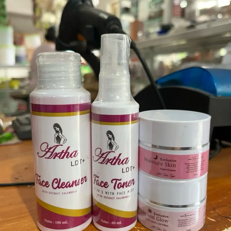 Paket Skincare Artha LDT+//Skincare Viral BPOM untuk Mencerahkan Wajah - Kusam, Facial, Perawatan, Aging, Pencerah, Hitam