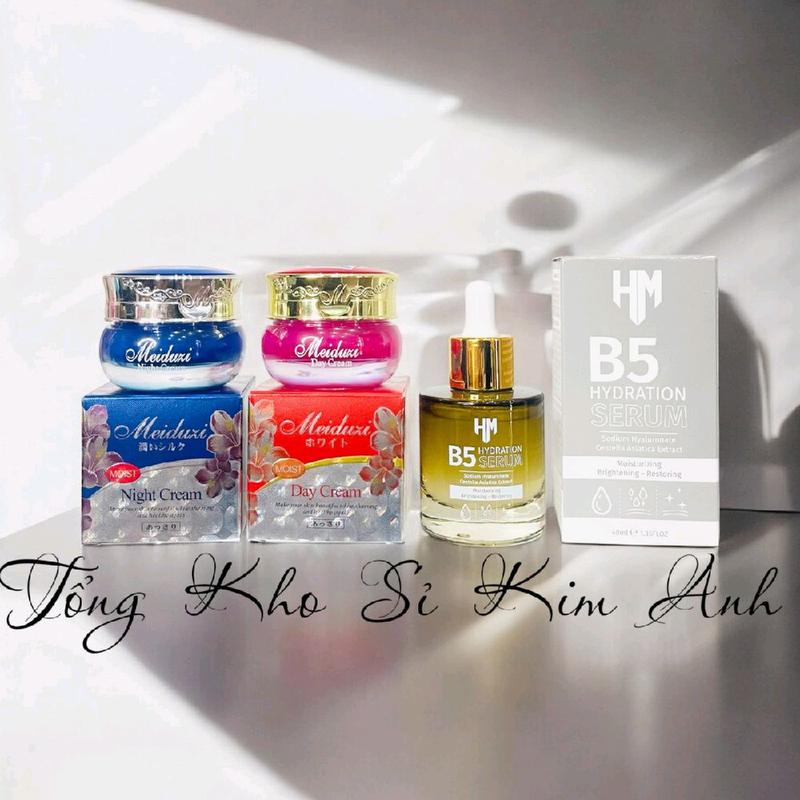 COMBO KEM FACE  MEIDUZI NGÀY _ ĐÊM VÀ SERUM B5 HM ( 40ML )