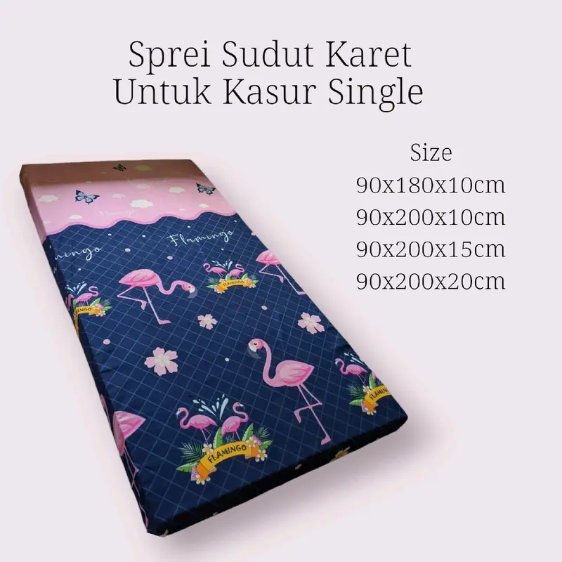 (Grosir) Sprei Sudut Karet Untuk Kasur Single Kain Polymikro Disperse 0