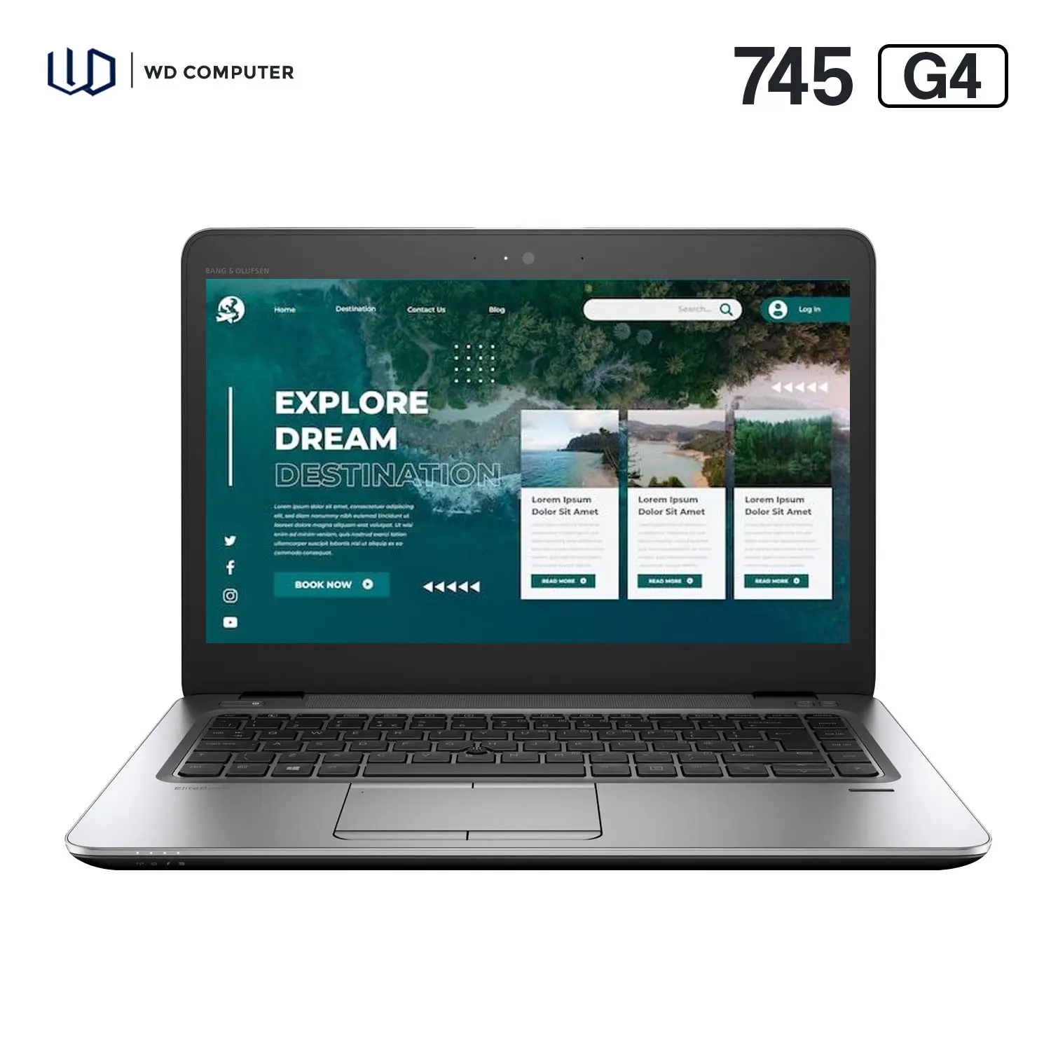 Laptop Elite 745 G4 CORE PRO A10 RAM 16 GB/SSD 1 TB + Tas & Mouse - 14 Inch