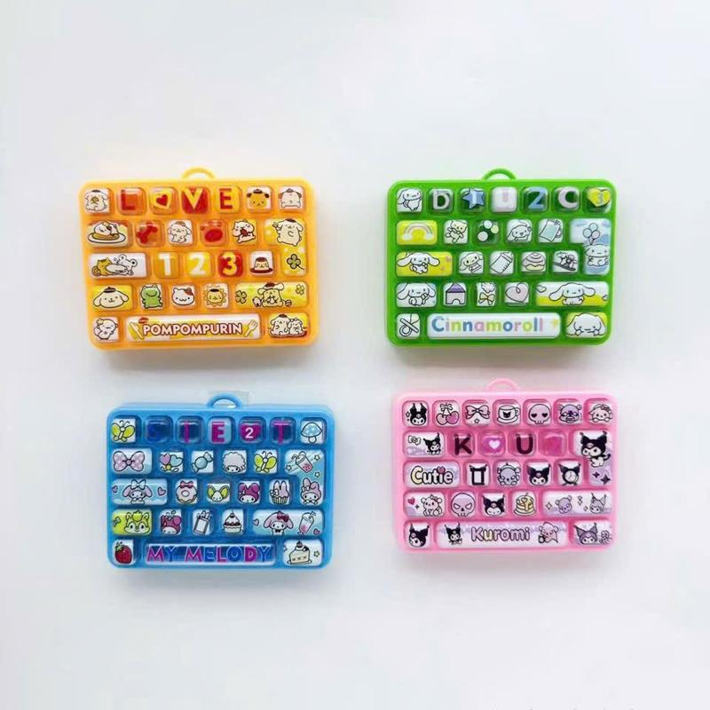 Bàn phím mini móc khoá có đèn - Màu Ngẫu Nhiên