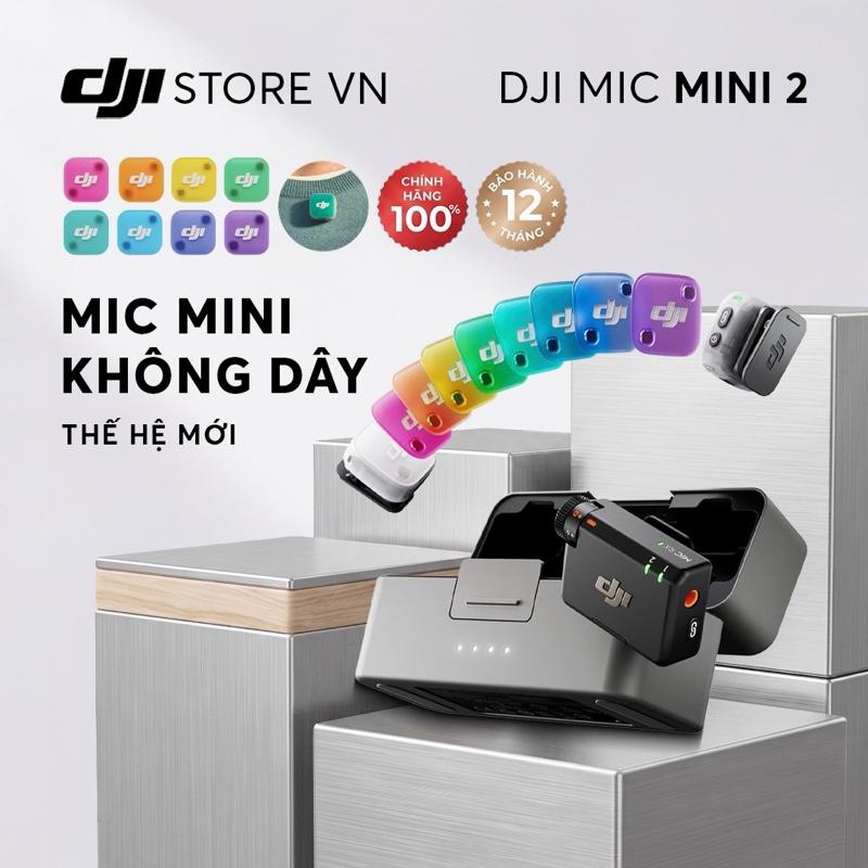 DJI Mic Mini 2 Micro thu âm không dây nhỏ gọn linh hoạt khử ồn 2 cấp độ ốp…