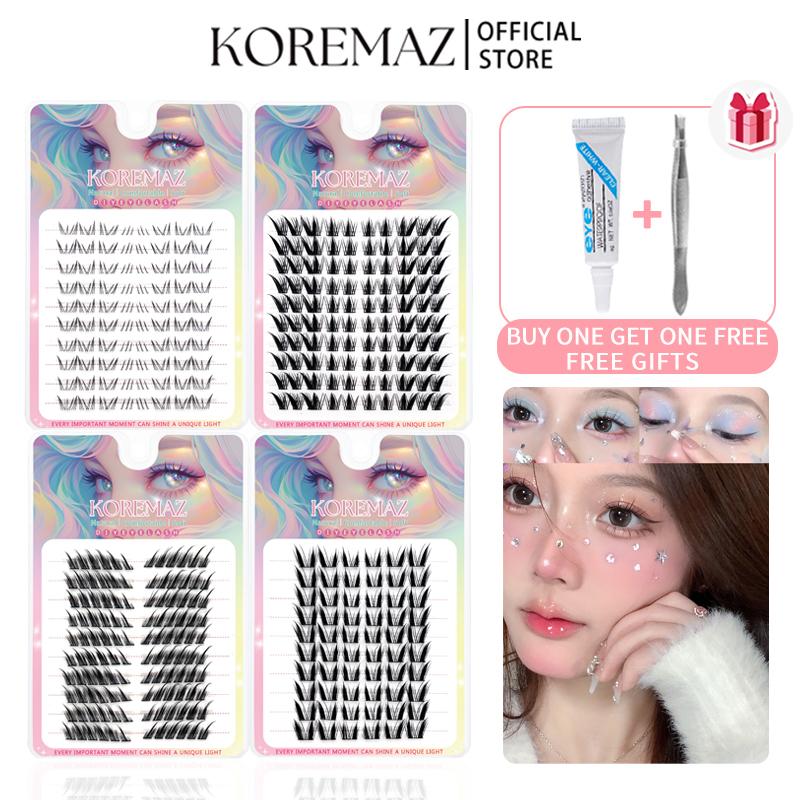 Nối Mi Tự Làm, KOREMAZ, Nhiều Kiểu Dáng, Chiều Dài 10-12mm, Mềm Mại Và Tự Nhiên, Keo Nhíp Mỹ Phẩm Trang Điểm, Có Thể Tái Sử Dụng, [GIAO HÀNG TRONG 24 GIỜ] 0