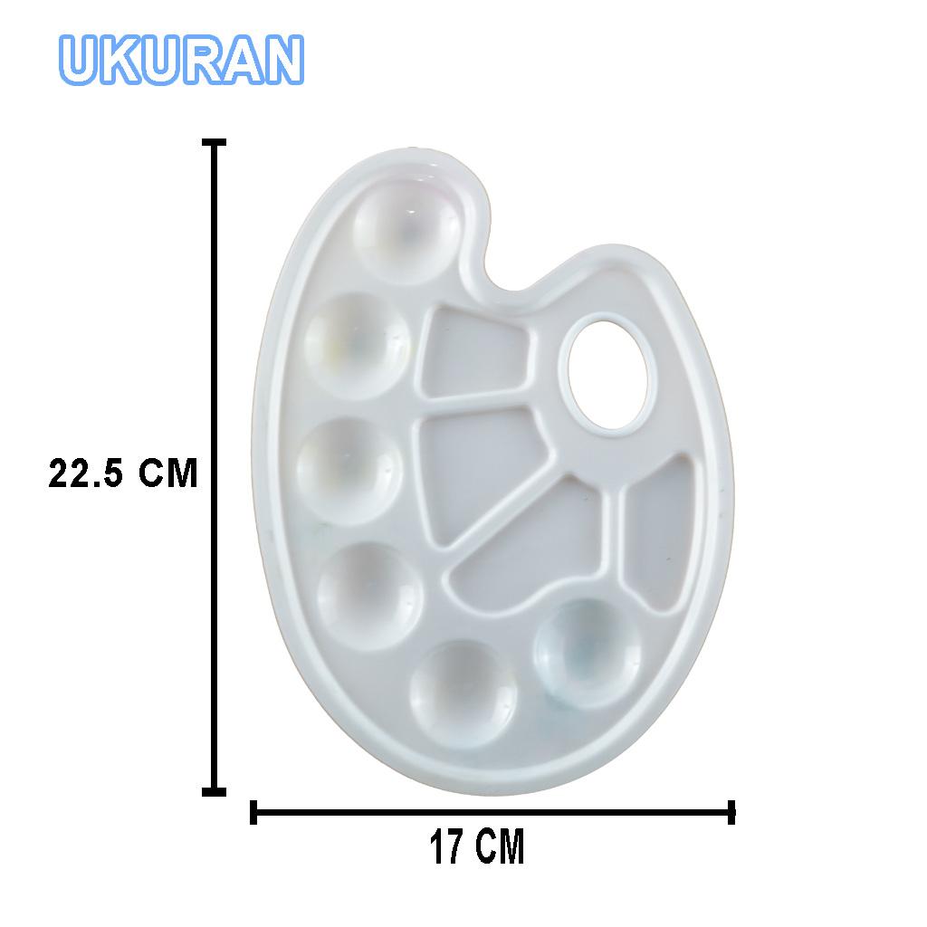 Kuas + Palette Set Kuas Melukis Lengkap dan Palet Plastik 6 Lubang Kuas Premium YL0309-01 alat belajar Kuas + Palette Set Kuas Melukis Lengkap dan Palet Plastik 6 Lubang Kuas Premium YL0309-01 alat belajar