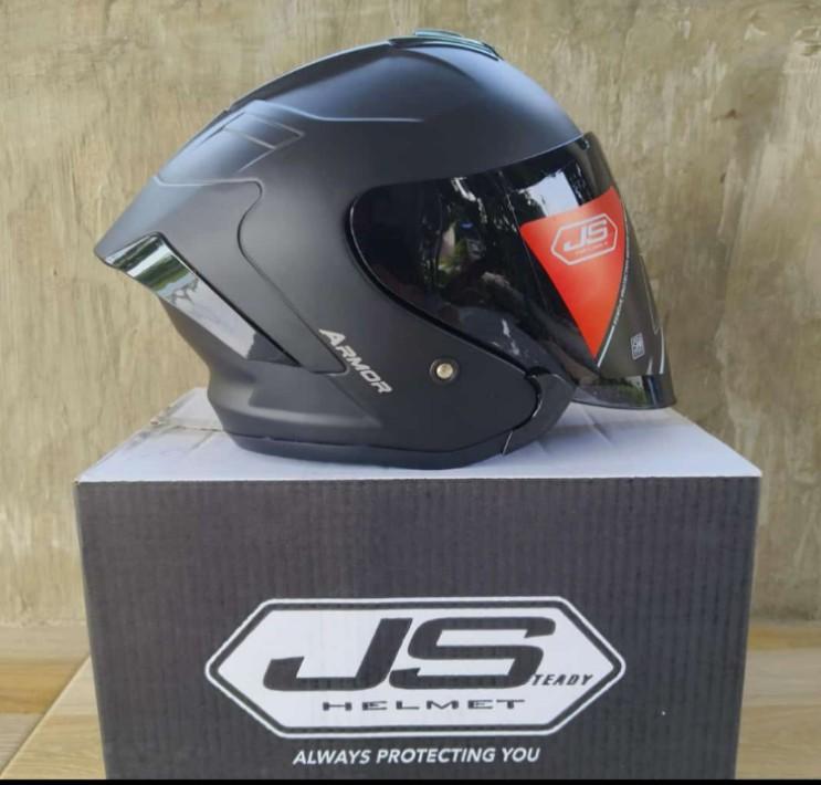 HELMET JS Armor Original 100% Obat Ganteng pria HELM ACCESORIS Motorcycle Iridium