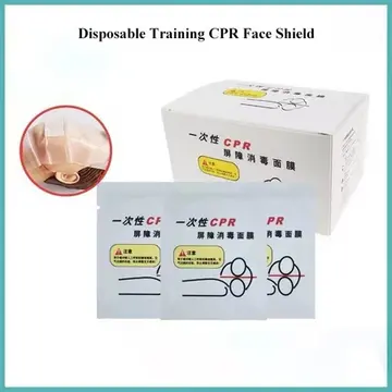 50Pcs Mouth To Mouth Mask CPR Masker CPR Disposable Masker Penghalang Pertolongan Pertama