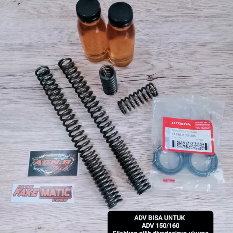 LOWERING KIT DOWNSIZE NMAX-PCX-ADV-AEROX OLD-NEW AEROX-AEROX ALPHA-AEROX TURBO-PENURUN SHOCK DEPAN (PAKET PER SULING+PER SHOCK+OLI REBOUND DOWNSIZE) 5