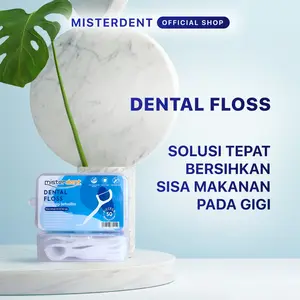 [OFFICIAL] Misterdent Dental Floss Benang Gigi Pembersih Sela Gigi Kotoran Mulut