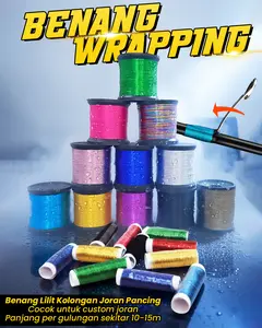 Benang Wraping untuk mengikat ring pada joran Tegek