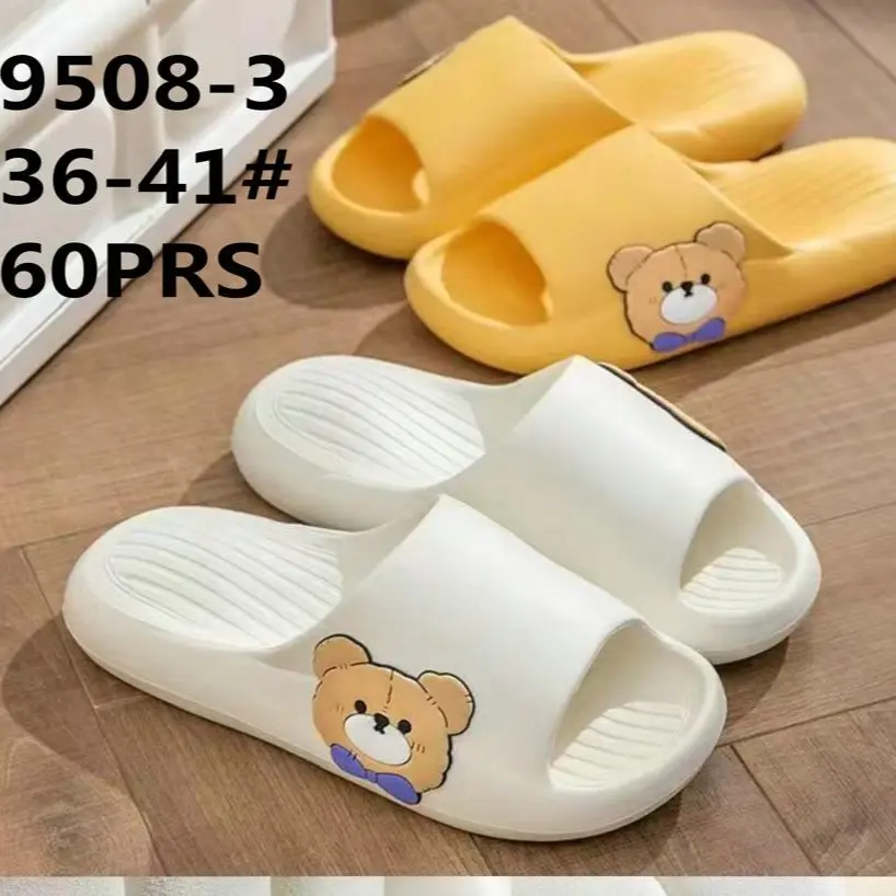 Sandal Jelly Wanita Sandal Slop Karet Sandal Rumahan Empuk Elastis Sandal Anti Slip 9508-3 Shoes