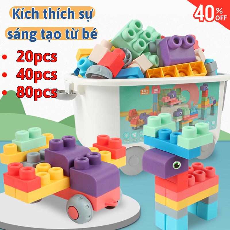 TOP Bộ Đồ Chơi Xếp Hình C&M HOME Nhựa Dẻo Mềm Mại Phù Hợp Bé Từ 3 Tháng