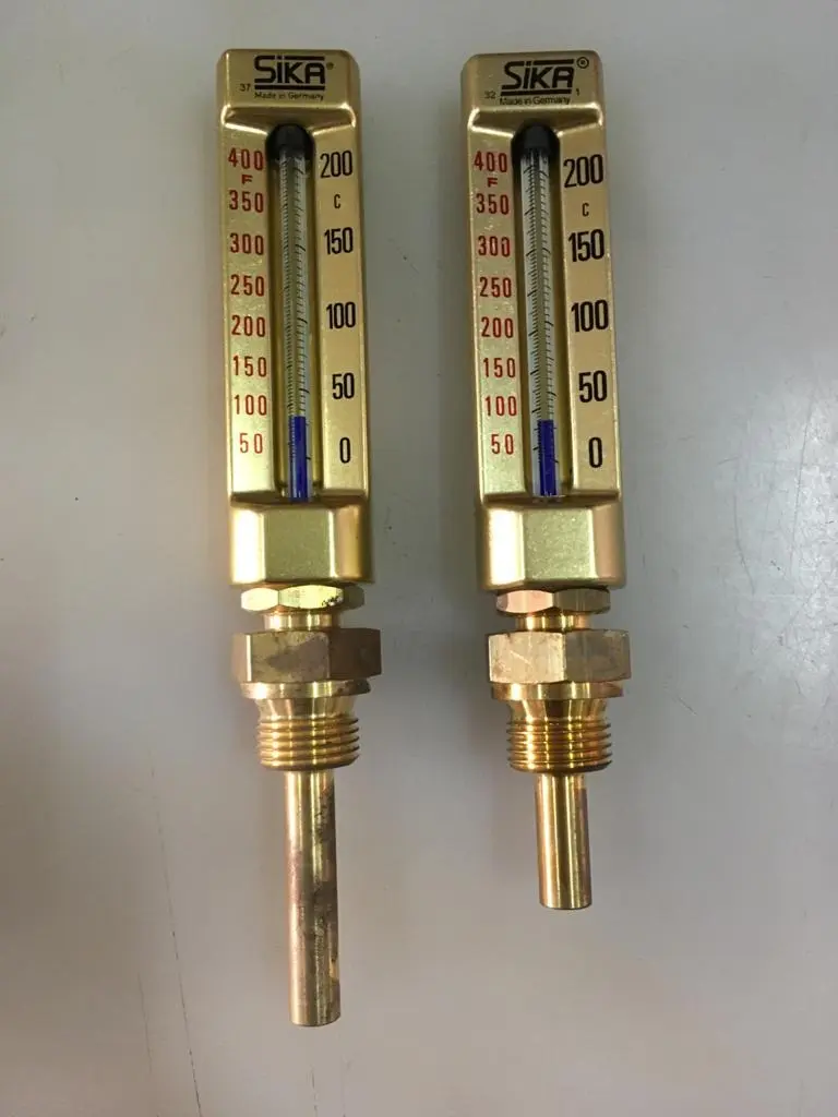 SIKA Brass Thermometer Stick 200 Celcius Industrial - 174B Lurus