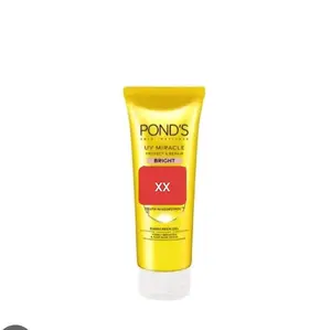 Pond's UV Miracle Protect & Repair Bright SPF 50 PA+++ Sunscreen 100ml - Perlindungan Sinar Matahari Terbaik Memperbaiki Hand. sabun muka paling cocok but pria/perempuan