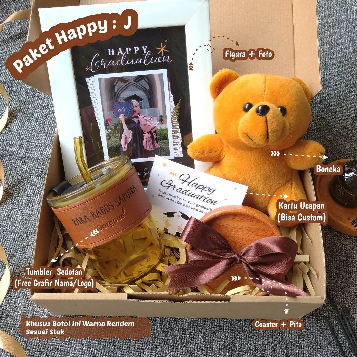 Hampers wisuda/ kado wisuda / hampers ulang tahun / hampers pernikahan /hampers wedding / kado pacar