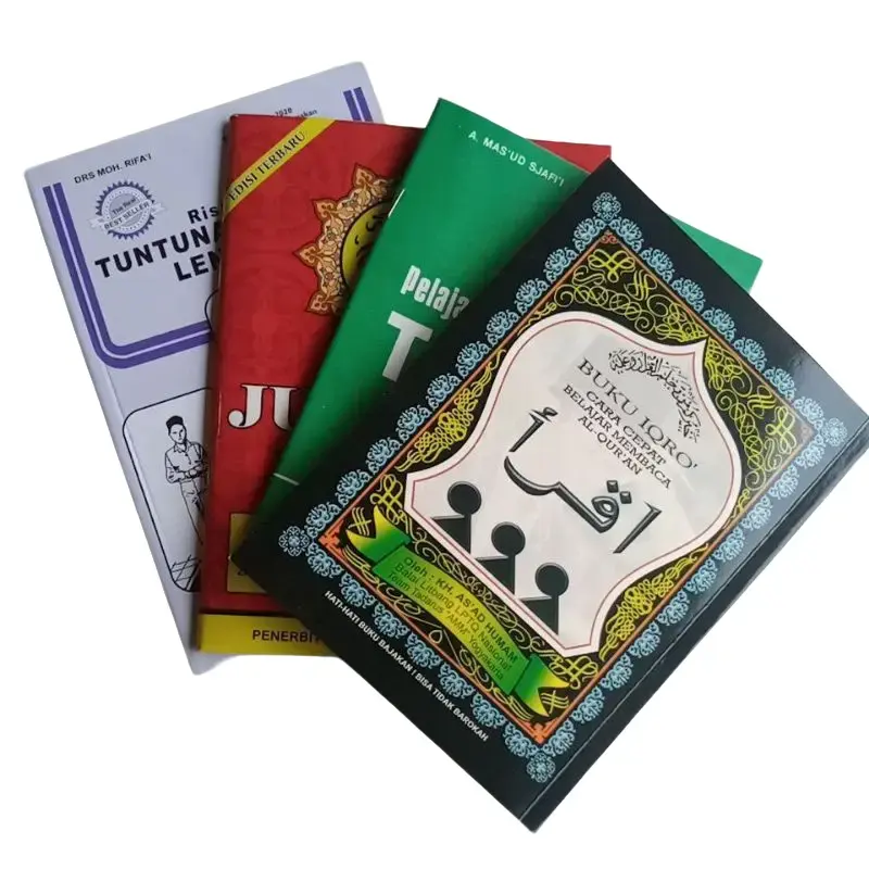 PROMO SUPER PAKET HEMAT 4PCS BUKU iqro tarjiwid juz amma tutun slaht Cd Ungu