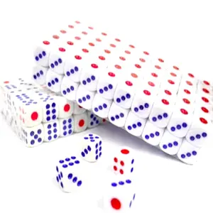 Dadu Mainan PVC Dice Board games Dot Domino Kartu Uno 18mm x 1.8cm 10PCS Game Cowok Cewek Pendidikan Plastik Toys