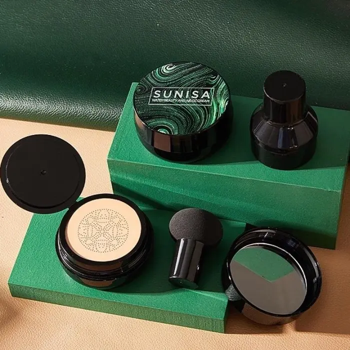 SUNISA HEAD MUSHROOM BB Cushion Waterproof untuk Menutupi Kulit - Foundation, bisa untuk Concealer Wajah 1