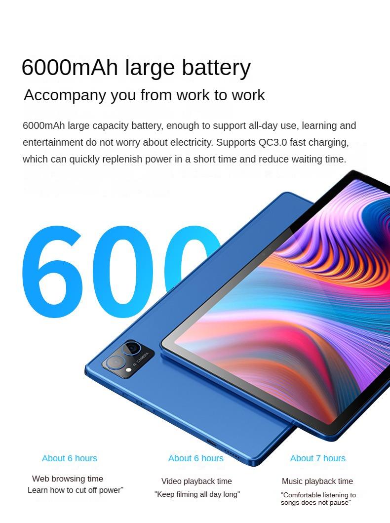 Product Introduction of Mobile Phone New K104 E-Sports Games Tablet Pc Android Card-Inserting Early Education Learning Machine Tablet Pc 2K Screen 13