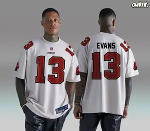 TSHIRT OVERLIMIT BUCANEERS KAOS AMERICAN FOOTBALL | KAOS ANGKA COWOK | TSHIRT OVERSIZE KING ABDI  | STREETWEAR | BUCANEERS 13 PUTIH