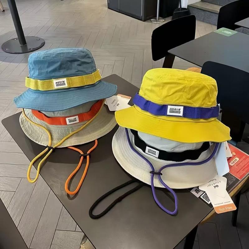Japanese Color Block Fishing Hat for Men & Women - Retro Bucket Cap, Summer…