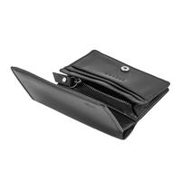 Gambar STARKE Dompet Bifold Unisex Kancing Kulit Sapi Asli Dompet Uang Dompet Koin Dompet Kartu Bifold Leather Wallet with Button Laconic Doe Black - Black dari STARKE Leather Kota Administrasi Jakarta Barat 5 Tokopedia