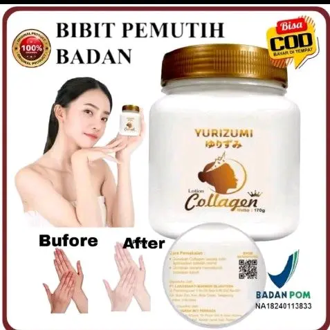PROMO 2Pcs Yurizumi Collagen Lotion 150ML Bibit Collagen Mampu Memutihkan Badan 0