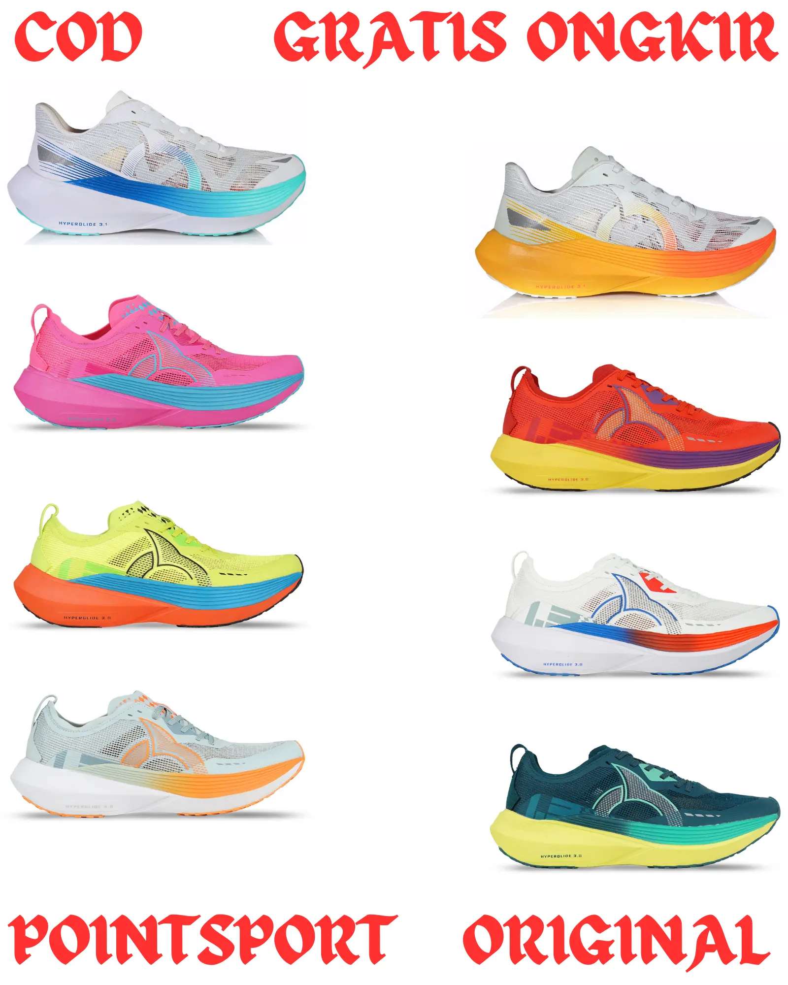 SEPATU RUNNING ORTUSEIGHT HYPERGLIDE 3.0 ORIGINAL Outdoor