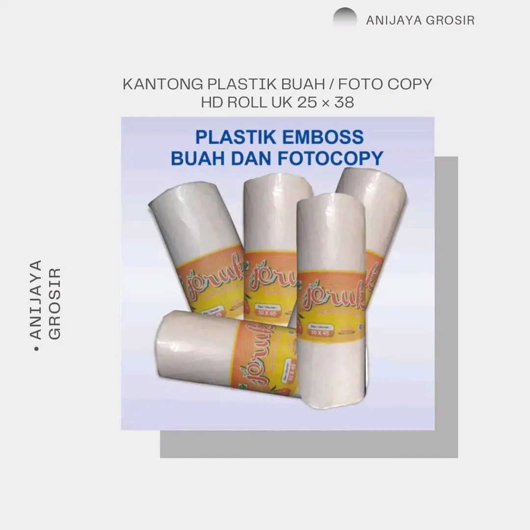 Kantong Plastik Buah / Fotocopy Hd Roll Jeruk ( 25 x 38)