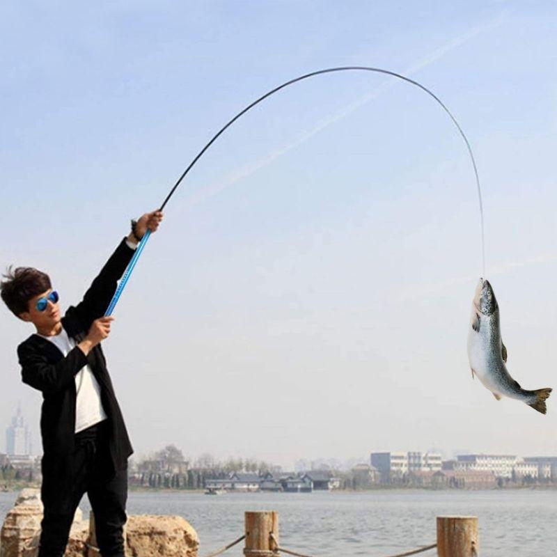 Aquapro - Joran Tegek Lentur Ukuran Panjang 1.80M-6.30M Kualitas Tinggi Super Ringan Serat Kaca Keras Tangan Pancing Portabel Teleskopik High Quality Produk Alat pancing Ikan 5