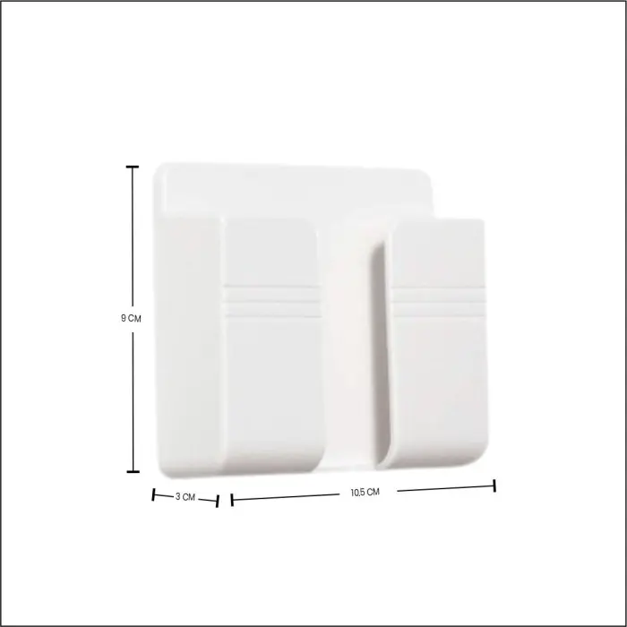RAK GANTUNG HP CHARGER REMOTE TV AC TEMPEL TEMBOK HOLDER PHONE CAS TEMPEL DINDING HOOK HANDPHONE Plastik 8