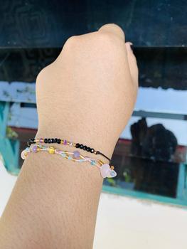 Product Review of LUDIC. CLEA gelang manik serut aesthetic simple gem stone Quartz Bracelets from S**n 0