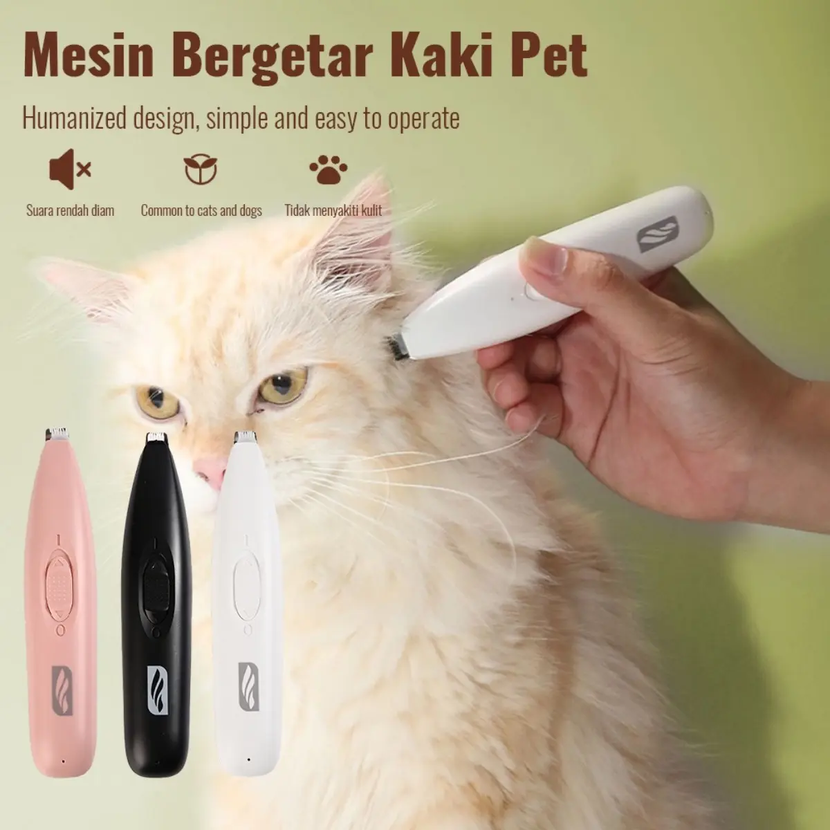 Alat Cukur Bulu Kucing / Hewan peliharaan mencukur rambut / Pencukur Bulu Kucing / Pet Clipper / Cukur Bulu Anjing / Pet Clipper Grooming Hewan / Pemotong Rambut Hewan Peliharaan