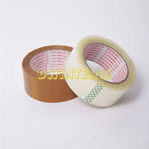 Lakban Bening / Coklat 50 / 80/ 90 / 100 Yard  x 45 Mm x 45 Mic Futura