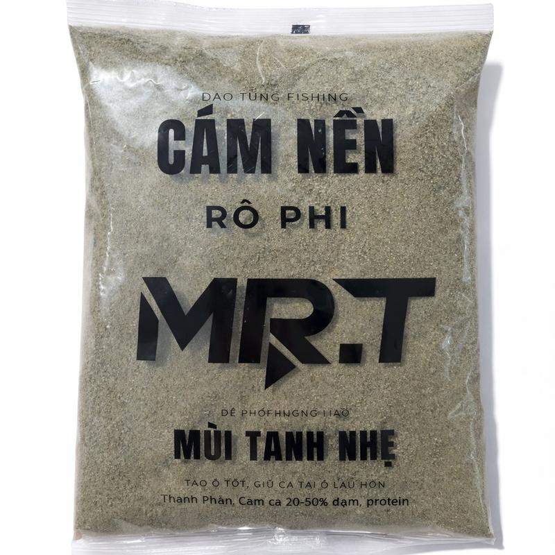 Mr.T Cám Nền Rô Phi - Mồi Câu Chuyên Dụng Cá Rô Phi Hồ Dịch Vụ Tự Nhiên Mùi Tanh Thơm Nhẹ Trạng Thái Bông Tơi Cuốn Ổ Nhanh