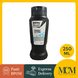 Sabun Cair Men's Biore Bright Action Body Foam Bottle - 250 mL