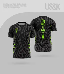 JERSEY RUNNING ROCK N RUN HITAM