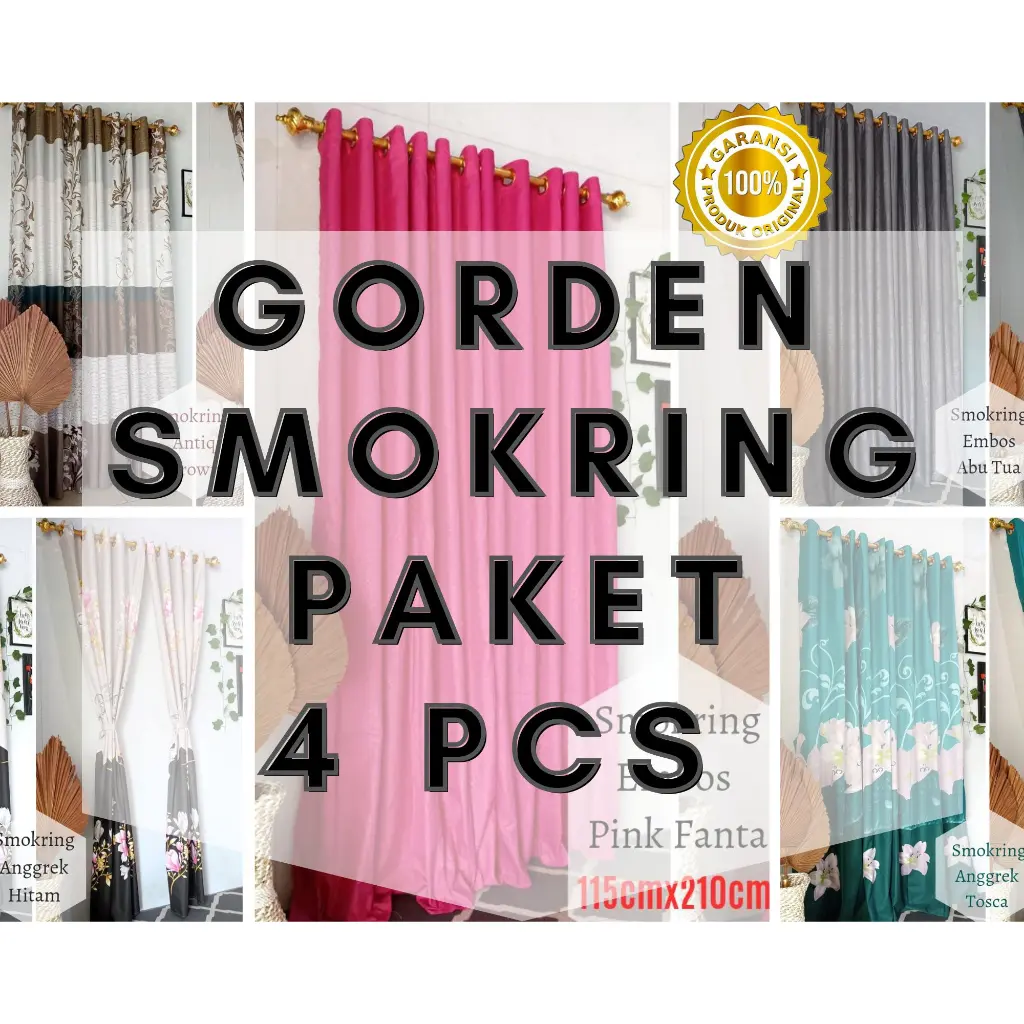 PROMO 4 PCS PAKET HEMAT GORDEN 10 LUBANG SMOKRING UNTUK JENDELA DAN PINTU TERLARIS