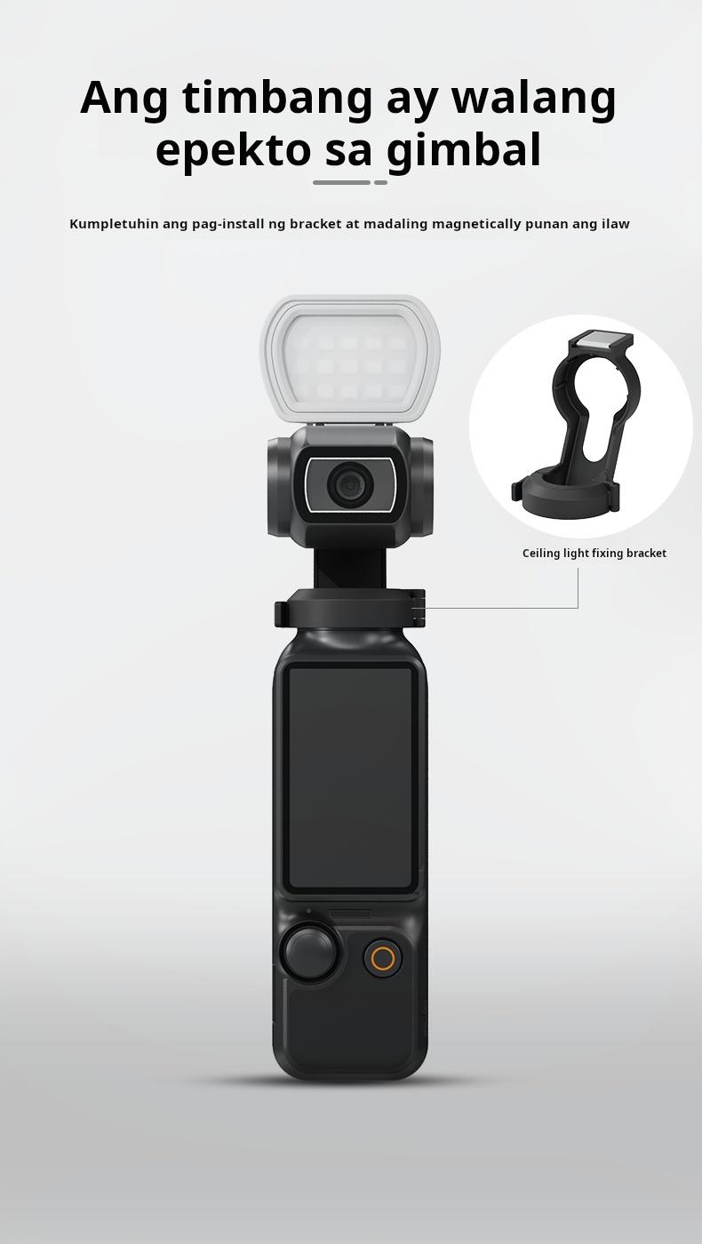 Product Introduction of NEEWER is suitable for DJI Pocket3 fill light, magnetic fill light, smart eyes, sports camera accessories, pocket gimbal camera, portable small light collection, extended lighting light Smartphone 11
