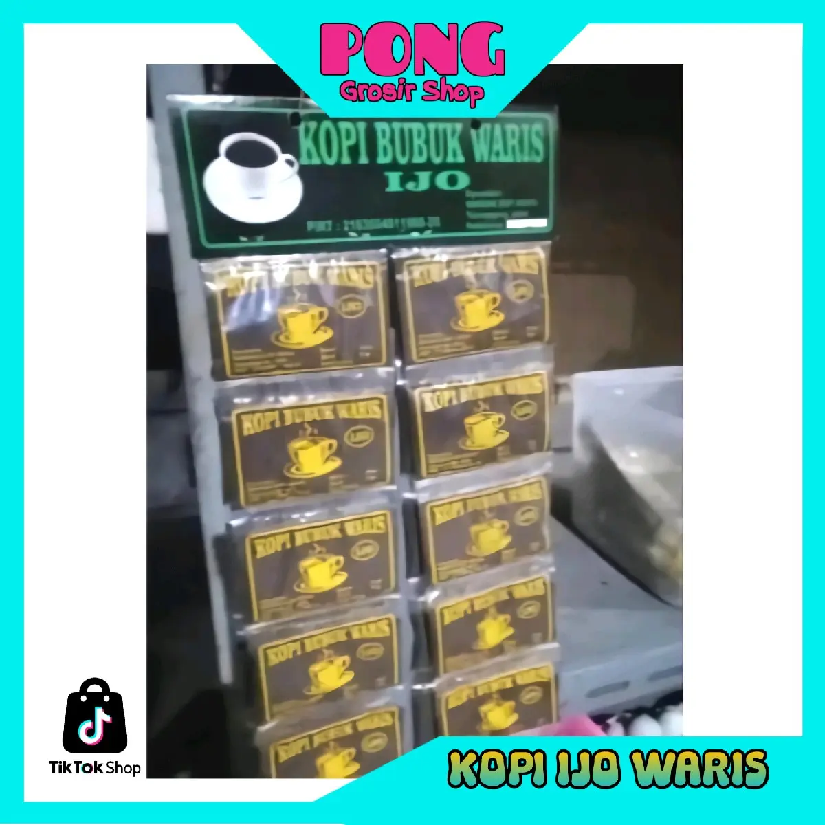 Kopi Bubuk Ijo Waris Tulungagung Kemasan Sachet Renteng isi 20 5 gram