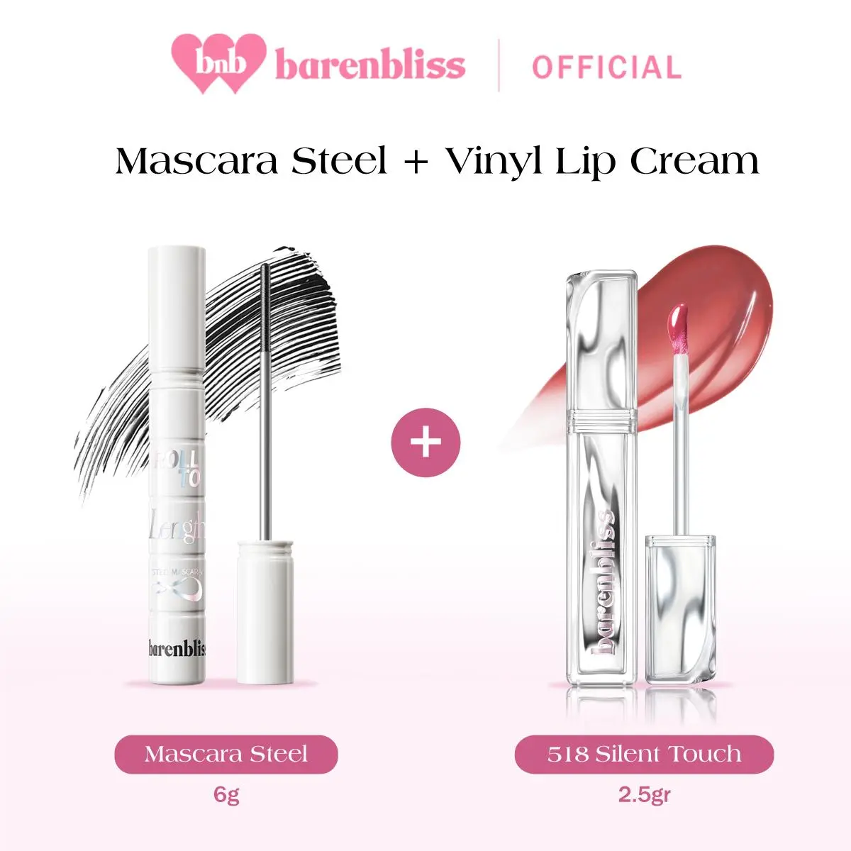 [Lebih Hemat] 518 Vinyl + Mascara Length Steel