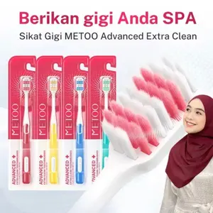 METOO Sikat Gigi Advanced Extra Clean Berikan Gigi Anda SPA Dengan Pembersihan Optimal dan Desain Nyaman