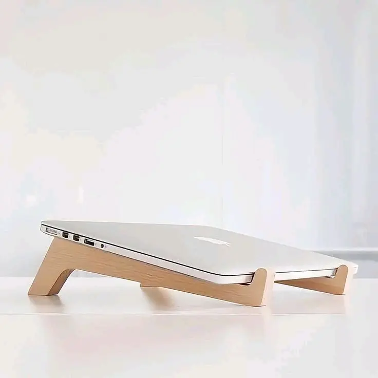DUDUKAN LAPTOP KAYU UKURAN UNIVERSAL TERMURAH - STAND HOLDER LAPTOP DARI KAYU TERMURAH