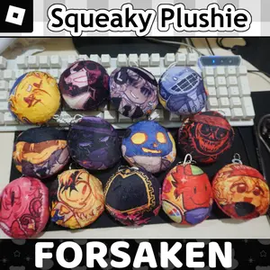 Gantungan Kunci Boneka Squeaky Plushie / Boneka Nyit-Nyit ROBLOX FORSAKEN