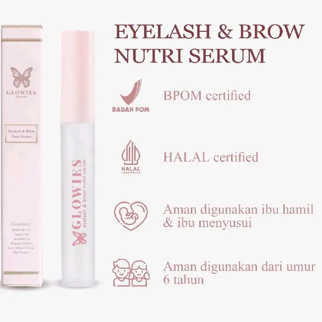 Glowies Beauty Eyelash & Brow Nutri Serum | Serum Penumbuh Alis dan Bulu Mata 1