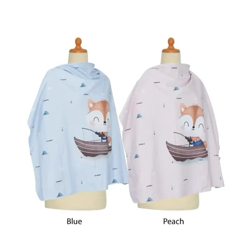 OMILAND Apron Menyusui / Penutup Ibu Menyusui Asi Fox Series Kain Penutup Anti Tembus Pandang Ibu Pompa Asi Traveling Mudik Celemek Busui Menyusui Nursing Apron