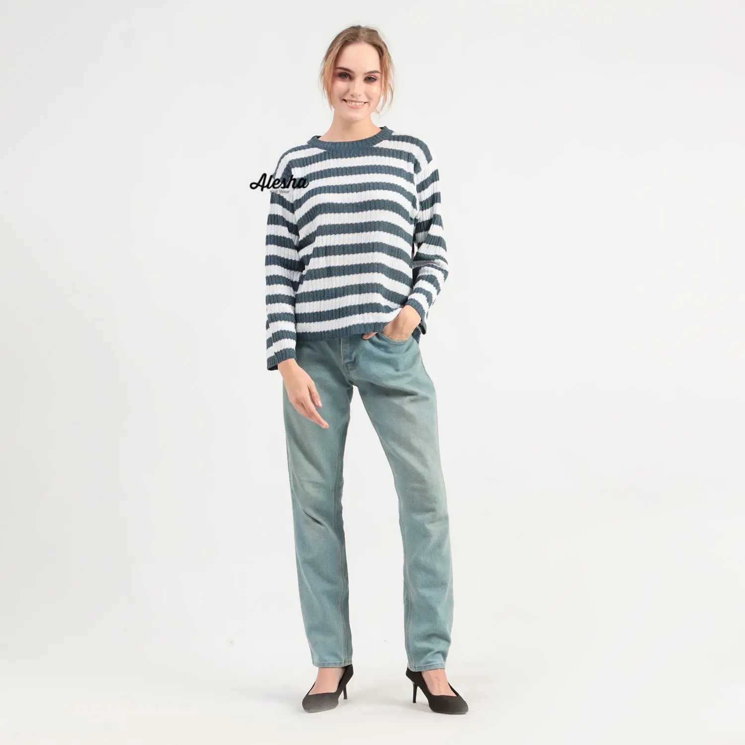 Alesha - OBLONG POLET OUTWEAR / SWEATER RAJUT PREMIUM / OUTER RAJUT WANITA