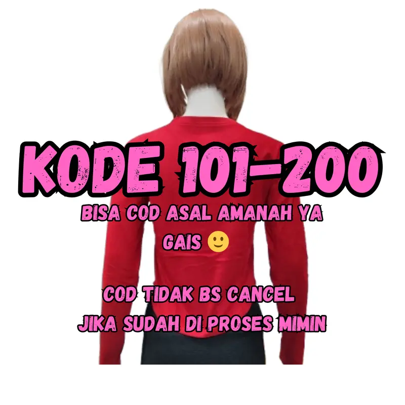KNITWEAR WANITA KODE 101 -200 BAJU ATASAN UNISEX 0