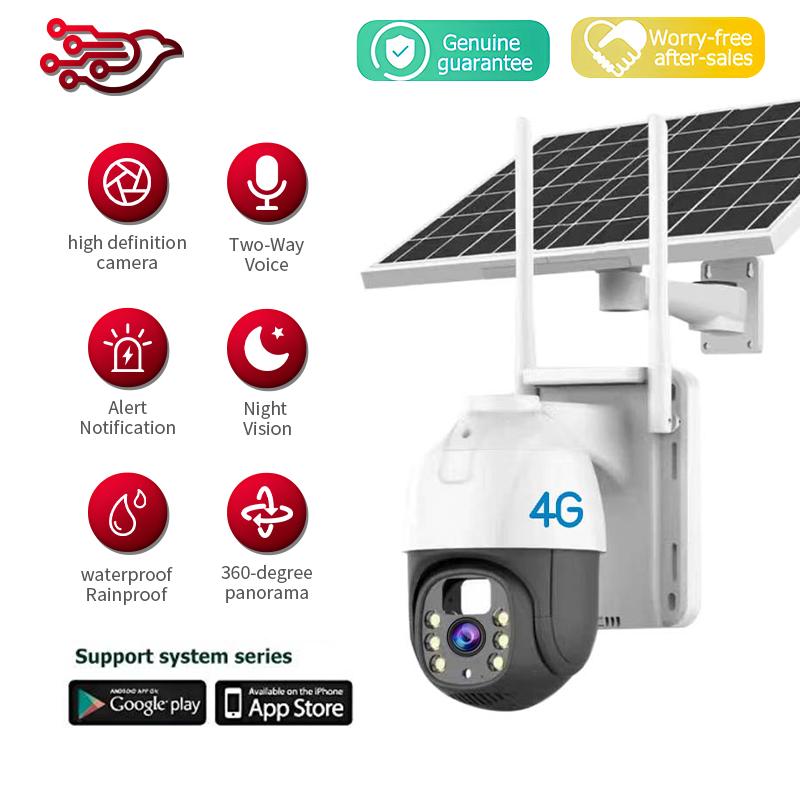 【Warranty】4G SIM card solar-powered outdoor waterproof low-power ...