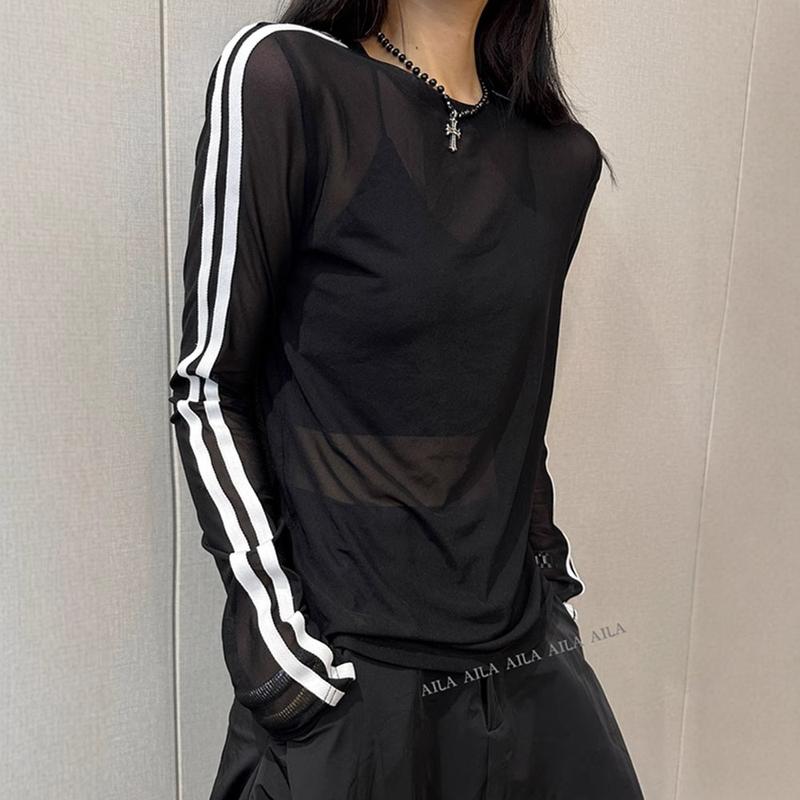 2026 Pure Desire Hot Girl Semi-Transparent Mesh Top Women's Sunscreen T-Shirt…